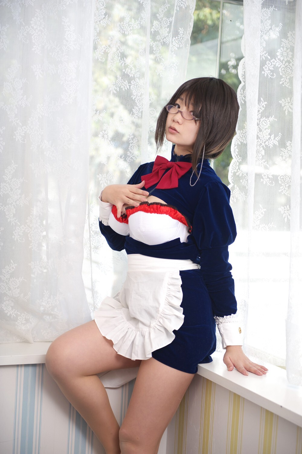 [Cosplay] 2013.03.28 Sexy Maid - Big Tits 1